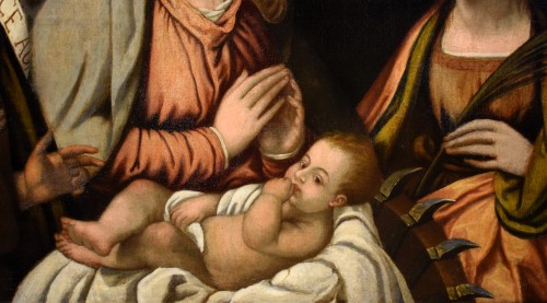 Antiquités - Holy Conversation, Francesco Rizzo da Santacroce (1485 –1547) 